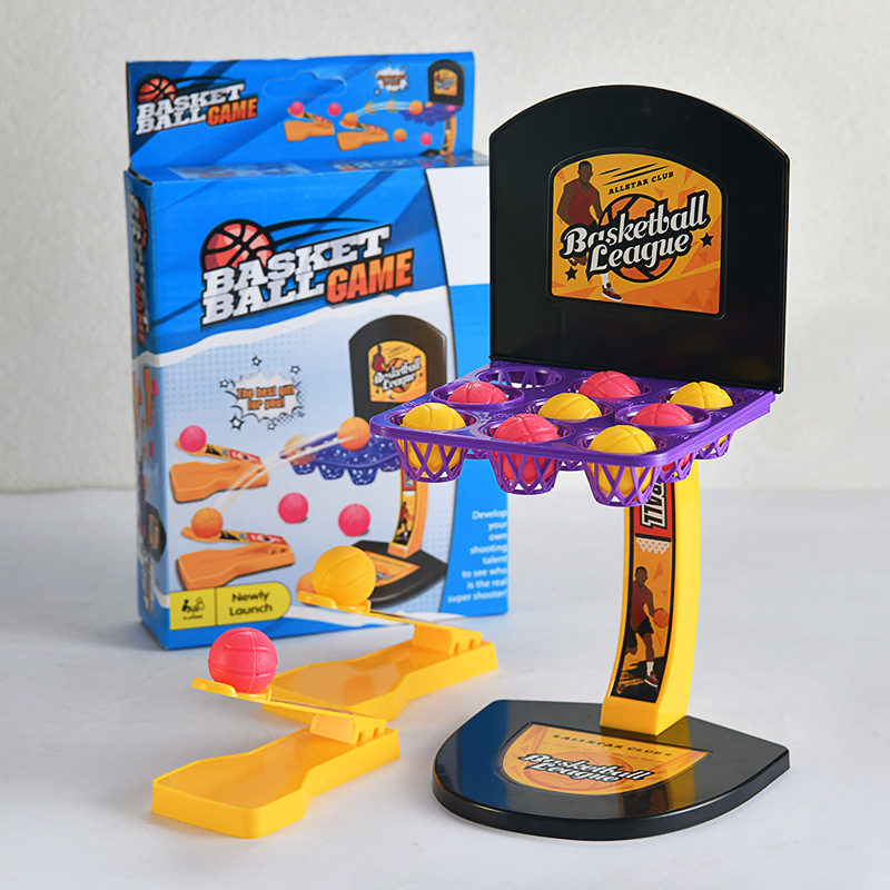 Party Games Classic - クラシックな指で叩くバスケットボール卓上ゲーム、2人対戦型インタラクティブシューティング競技おもちゃセット、子供向けパーティー、家族で楽しめるギフト