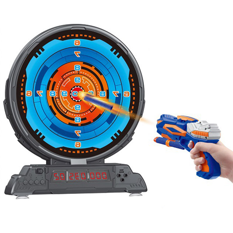Party Games Kids Birthday - 子供用電動シューティングターゲット ナーフガン おもちゃ スコアカウント ソフト弾丸 ターゲットシューティングゲームセット