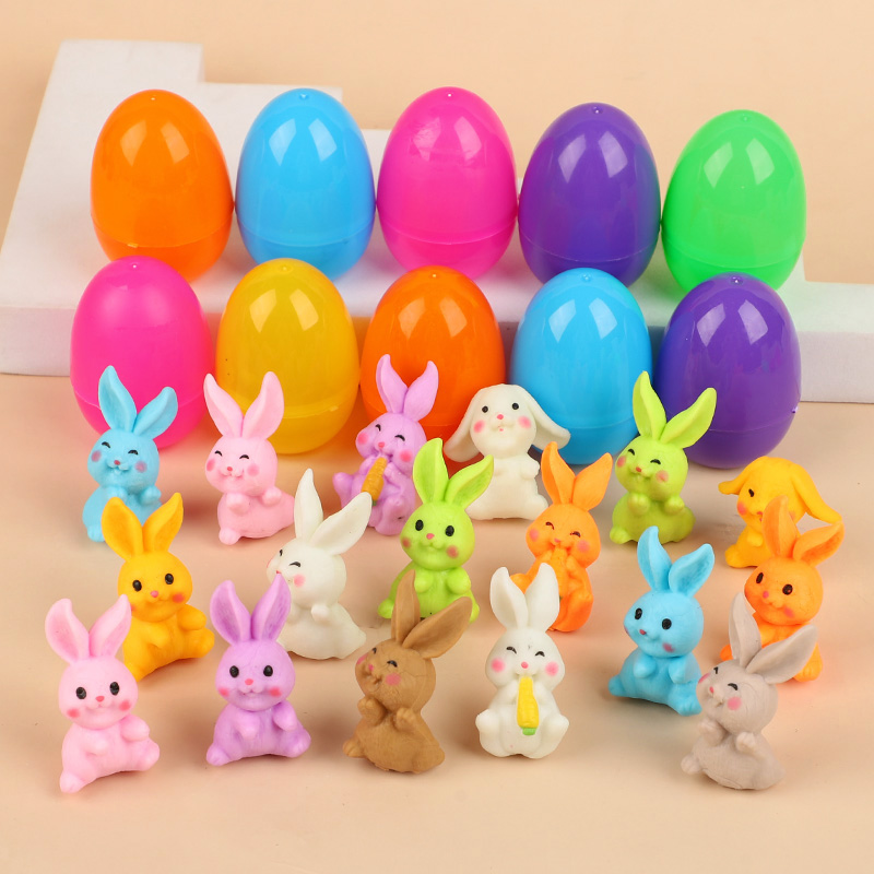 24個入り イースターエッグ ウサギのフィギュア付き 子供用 - Party Games Easter のレビューと価格
