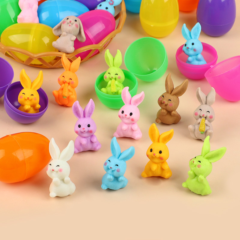 24個入り イースターエッグ ウサギのフィギュア付き 子供用 - Party Games Easter のレビューと価格