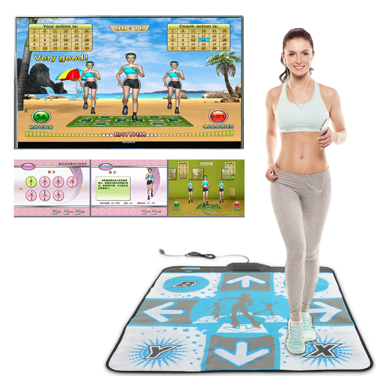 ノンスリップパーティーシングルダンスパッドダンスマットWii - Party Games On Switch のレビューと価格