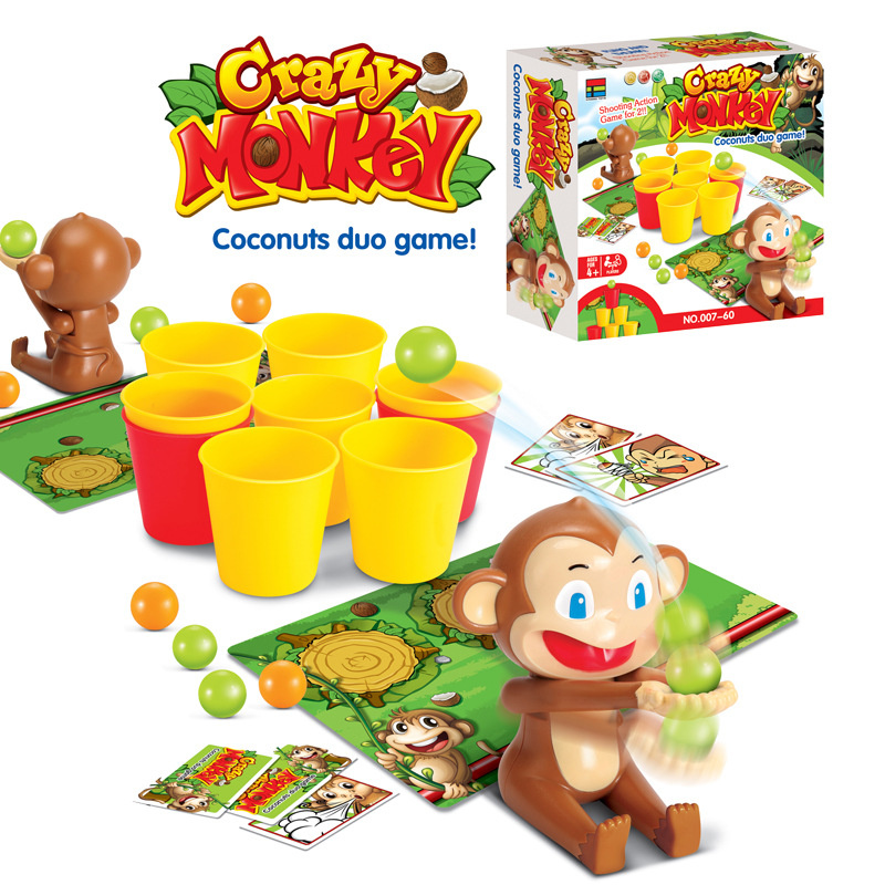 漫画の猿の射撃ボールインタラクティブおもちゃ、パーティーボー - Party Games For 3 People のレビューと価格