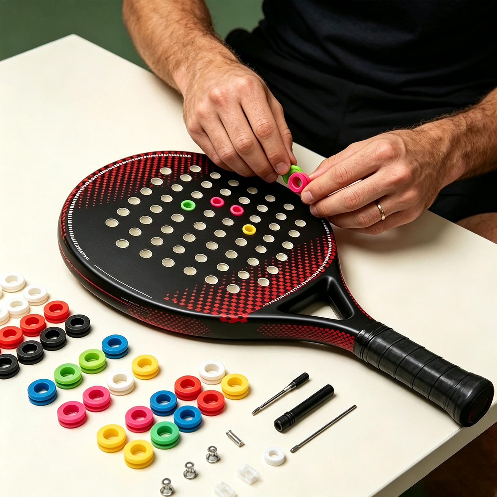 テニスラケット振動止め 15個入り バドミントンラケット振動 - Badminton Set Garden のレビューと価格