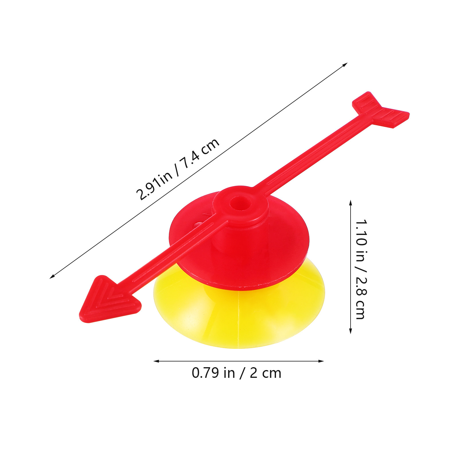 25個入りゲーム用矢印回転式プラスチックポインター 吸盤付き - Party Games Using Cups のレビューと価格