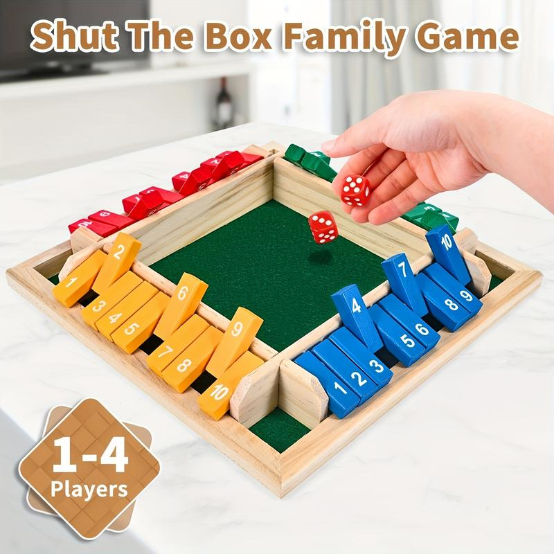 ボックスゲーム 木製サイコロ 四面フリップカード 2～4人用 - Party Games For 7 People のレビューと価格