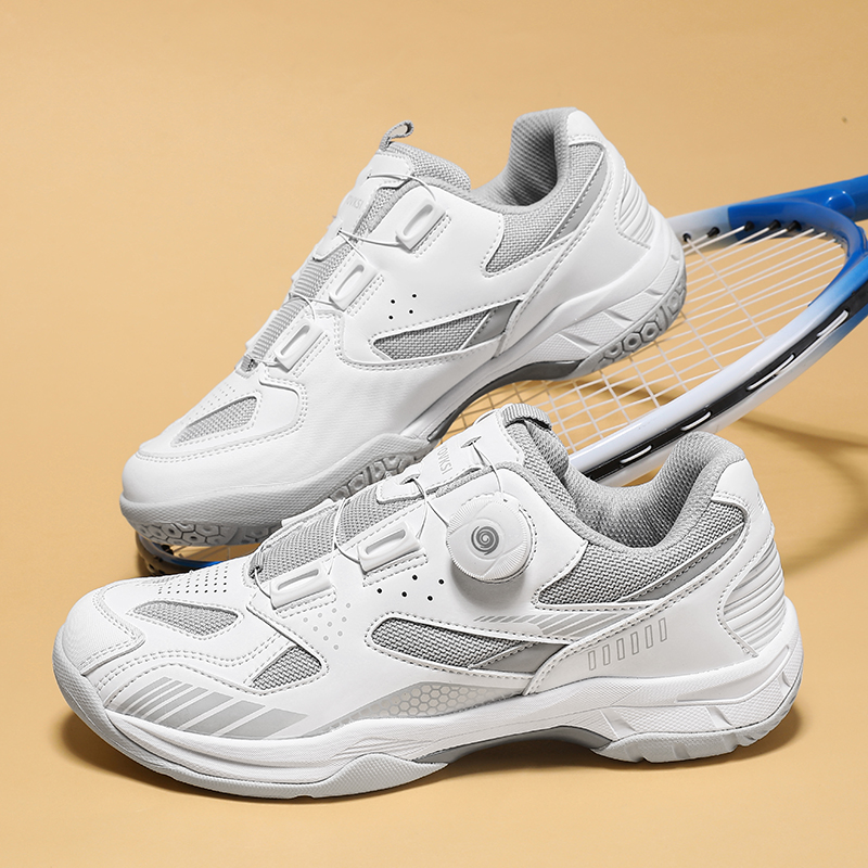 新しい男性テニスシューズバドミントンシューズカップルスニーカ - Badminton Set Garden のレビューと価格