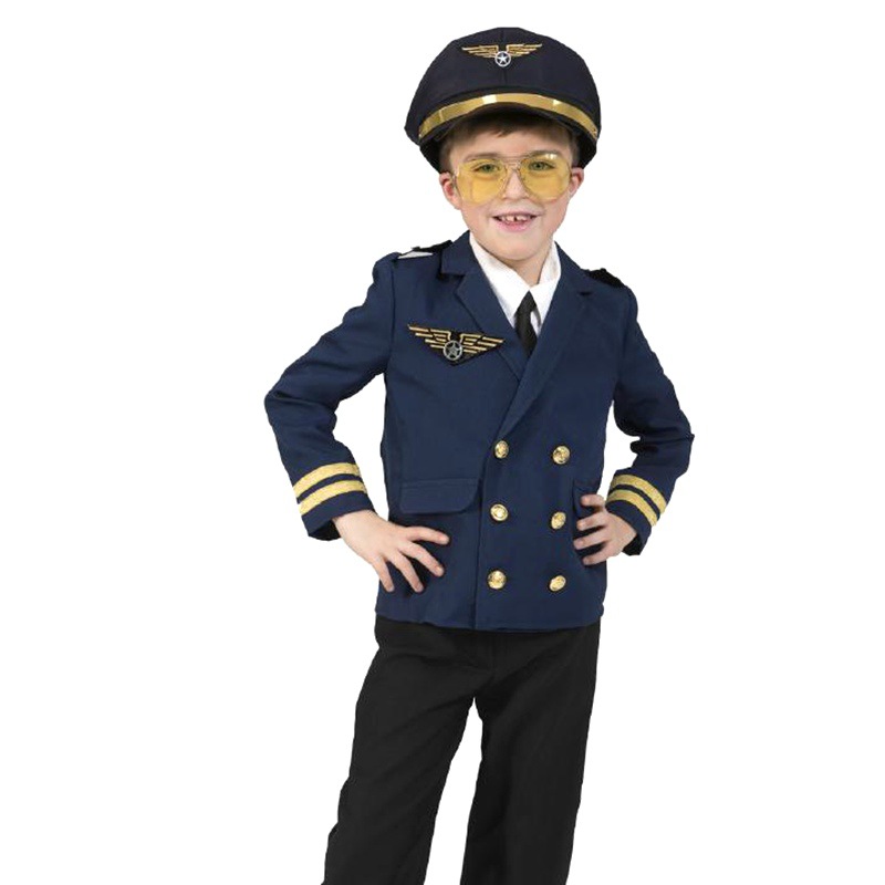 子供ハロウィンコスチューム航空機キャプテンの制服コスプレ帽子 - Kids Party Games のレビューと価格