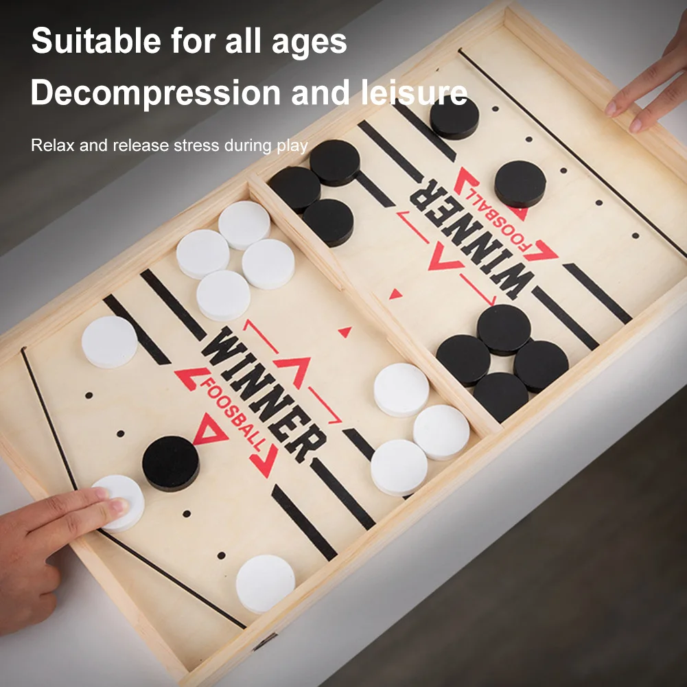 木製スリングパックボードゲーム、ホッケーパーティーゲーム、フ - Party Games For 7 People のレビューと価格