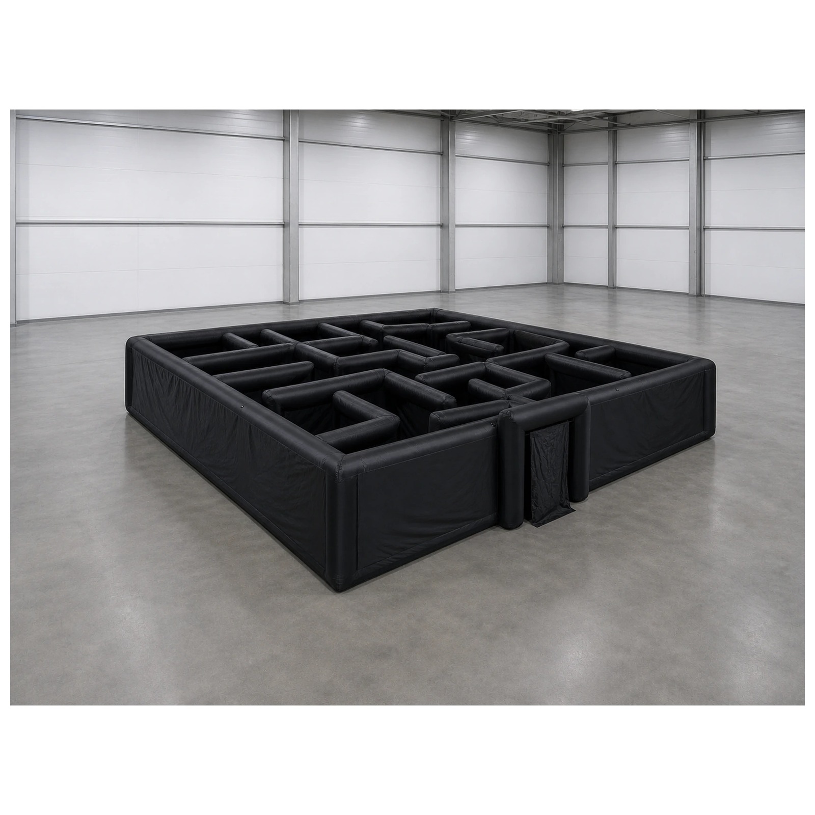 大型無地ブラックインフレータブル迷路 12×12m 39×3 - Kids Party Games のレビューと価格