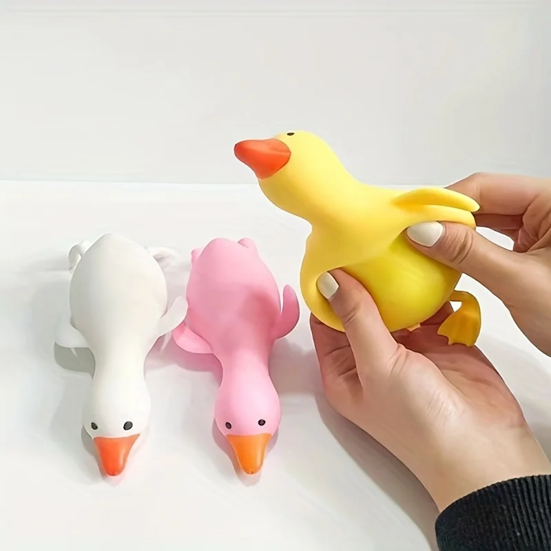 面白いかわいい伸縮性のあるソフトアヒルスクイーズおもちゃスク - Party Games Kids Birthday のレビューと価格