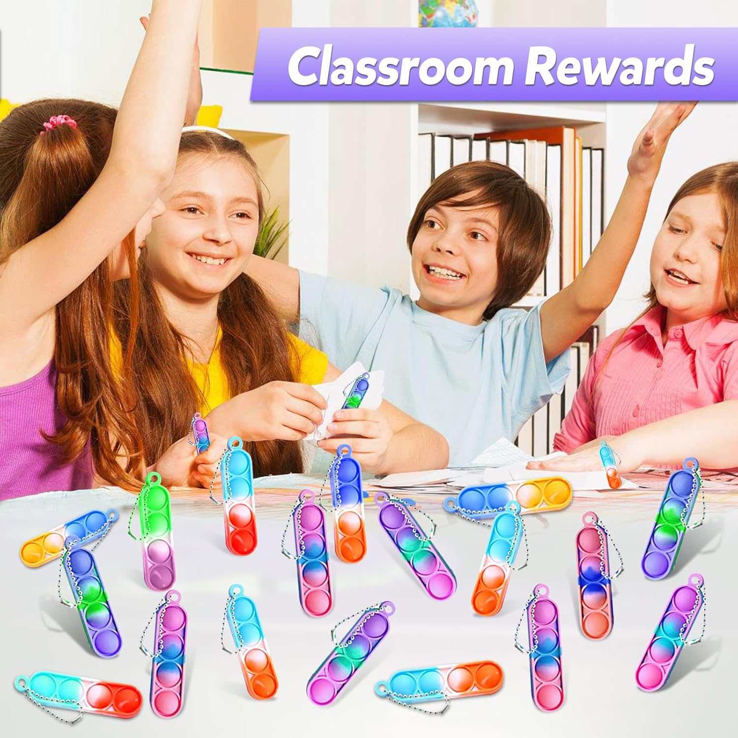 10/20/30/80/150個入り ミニポップフィジェット - Party Games Kids Birthday のレビューと価格