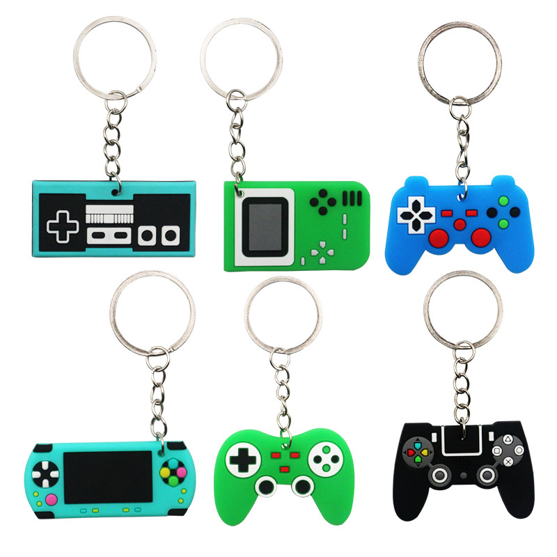 6/12 個 PVC キーホルダーゲームパッドゲームコンソー - Party Games Console のレビューと価格