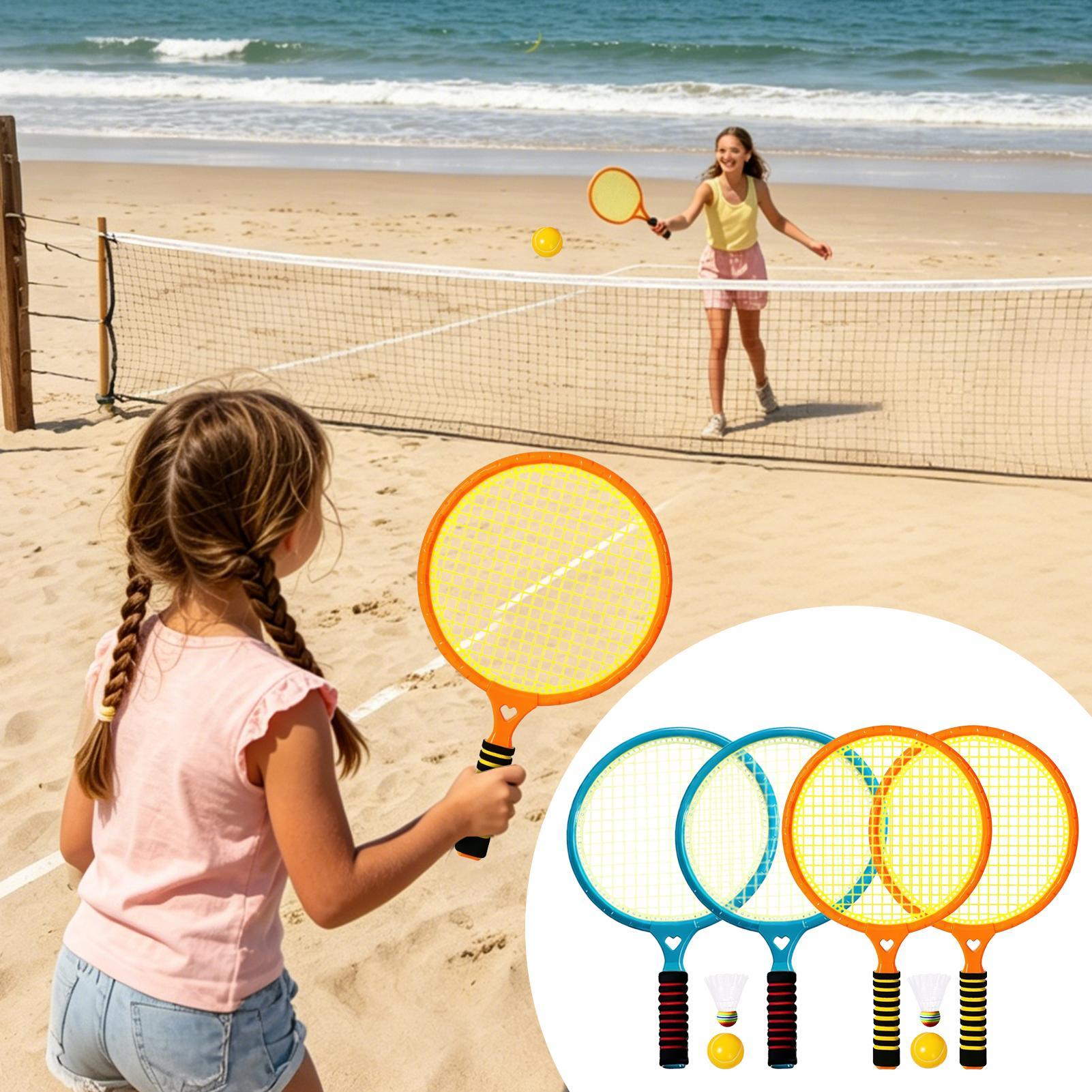 子供用バドミントンラケット子供用屋外テニスゲームバドミントン - Badminton Set Garden のレビューと価格