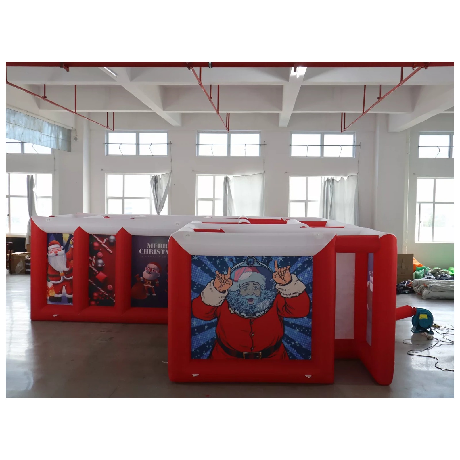 大型赤白平屋根インフレータブル迷路 3×6m 10×20フィ - Kids Party Games のレビューと価格