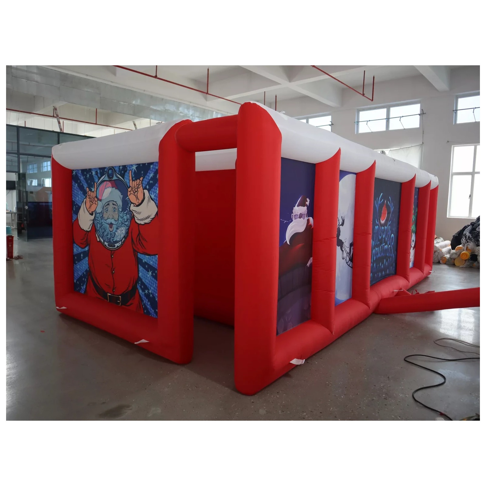 大型赤白平屋根インフレータブル迷路 3×6m 10×20フィ - Kids Party Games のレビューと価格